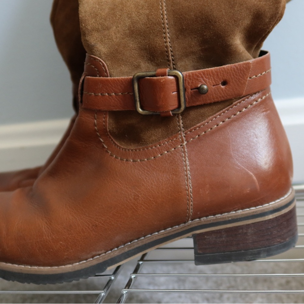 Clarks‎ women’s Brown suede Leather Boots - Picture 7 of 8